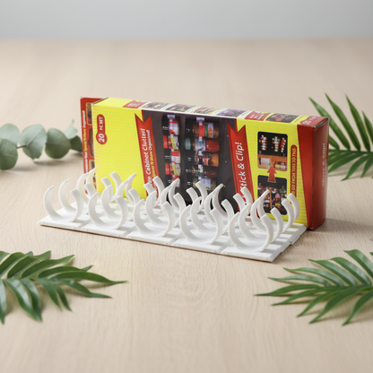 Clip N Store Spice Bottle Organizer and Kitchen Rack